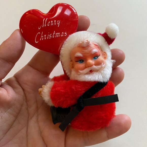 Santa Claus Hugger Clip Christmas Ornament - Picture 2 of 3